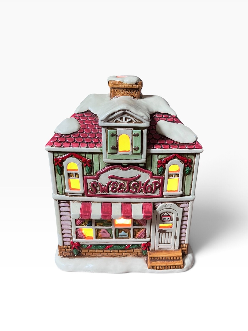 Lefton Colonial Village “Sweet Shop” Byron Wood 1990 Vintage Christmas Excellent